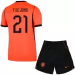Levné Dětský Fotbalový Dres Nizozemsko Frenkie de Jong 21 Domácí Mistrovství Světa 2026