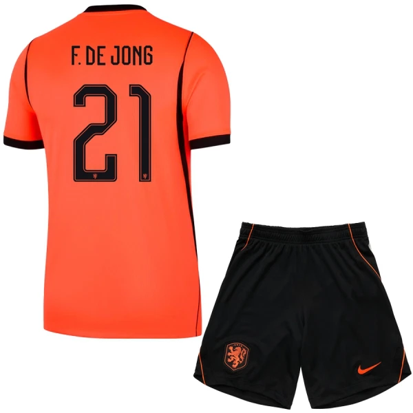 Levné Dětský Fotbalový Dres Nizozemsko Frenkie de Jong 21 Domácí Mistrovství Světa 2026