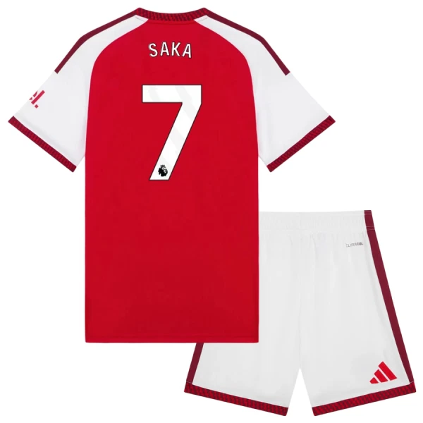 Levné Dětský Fotbalový Dres Arsenal Saka 7 Domácí 2026-27 Levné Dětský Fotbalový Dres Arsenal Saka 7 Domácí 2026-27