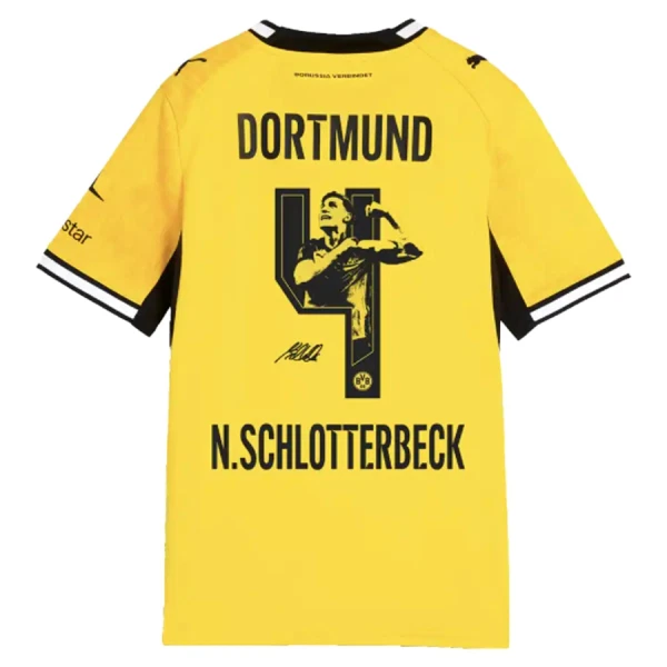 Levné Mužský Fotbalový Dres Borussia Dortmund N. Schlotterbeck 4 Domácí 2026-27 - Speciální Levné Mužský Fotbalový Dres Borussia Dortmund N. Schlotterbeck 4 Domácí 2026-27 - Speciální