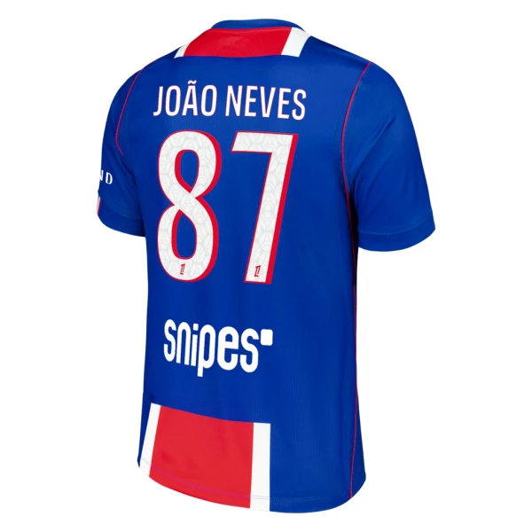Levné Mužský Fotbalový Dres Paris Saint-Germain Joao Neves 87 Domácí 2026-27