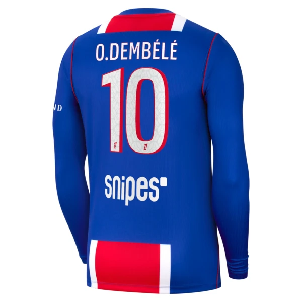 Levné Mužský Fotbalový Dres Paris Saint-Germain O. Dembele 10 Domácí 2026-27 Dlouhý Rukáv