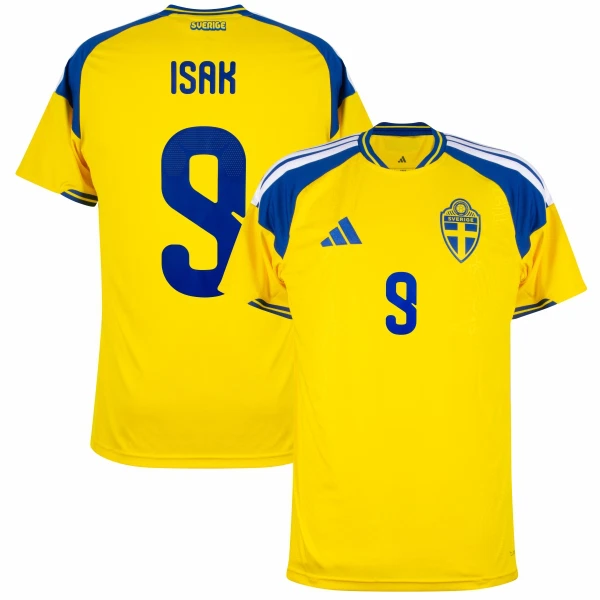 Levné Mužský Fotbalový Dres Švédsko Isak 9 Domácí Mistrovství Světa 2026 Levné Mužský Fotbalový Dres Švédsko Isak 9 Domácí Mistrovství Světa 2026