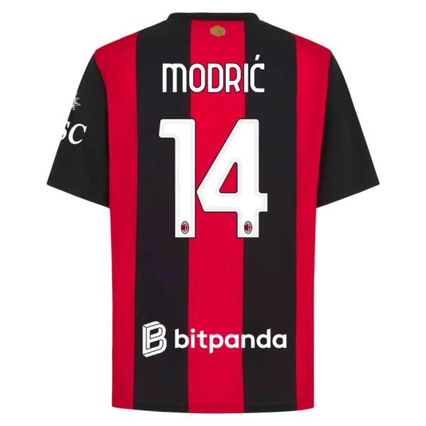 Levné Mužský Fotbalový Dres AC Milán Modrić 14 Domácí 2026-27 Levné Mužský Fotbalový Dres AC Milán Modrić 14 Domácí 2026-27