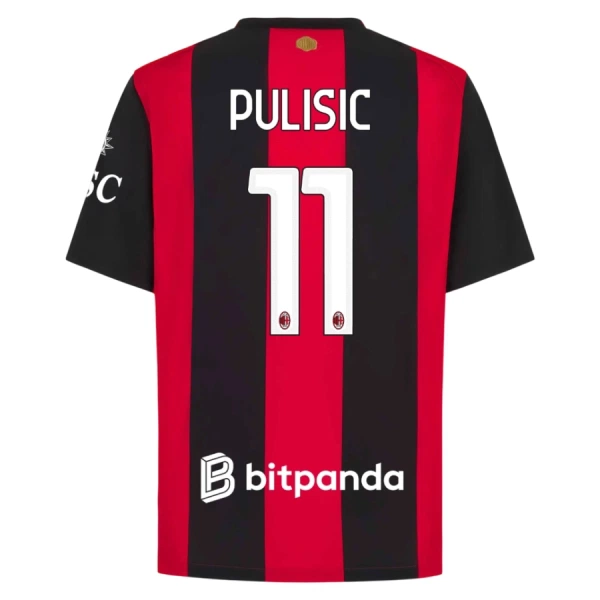 Levné Mužský Fotbalový Dres AC Milán Pulisic 11 Domácí 2026-27 Levné Mužský Fotbalový Dres AC Milán Pulisic 11 Domácí 2026-27
