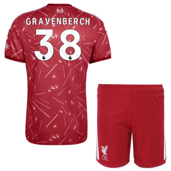 Levné Dětský Fotbalový Dres Liverpool Gravenberch 38 Domácí 2026-27 Levné Dětský Fotbalový Dres Liverpool Gravenberch 38 Domácí 2026-27