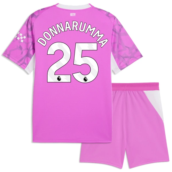 Levné Dětský Fotbalový Dres Manchester City Donnarumma 25 Venkovní Brankářské 2026-27 Růžová Levné Dětský Fotbalový Dres Manchester City Donnarumma 25 Venkovní Brankářské 2026-27 Růžová