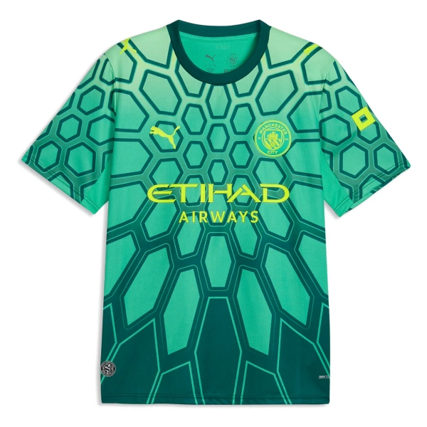 Levné Mužský Fotbalový Dres Manchester City Brankářské Domácí 2026-27 Zelená Levné Mužský Fotbalový Dres Manchester City Brankářské Domácí 2026-27 Zelená
