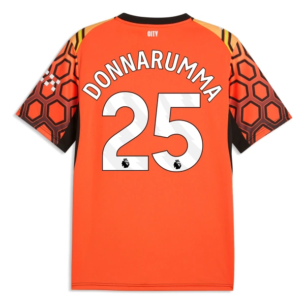 Levné Mužský Fotbalový Dres Manchester City Donnarumma 25 Brankářské Alternativní 2026-27 Oranžový