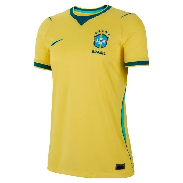 Levné Dámský Fotbalový Dres Brazílie Domácí Mistrovství Světa 2026 Levné Dámský Fotbalový Dres Brazílie Domácí Mistrovství Světa 2026