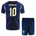 Levné Dětský Fotbalový Dres Brazílie Neymar JR 10 Venkovní Mistrovství Světa 2026