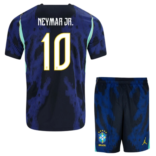 Levné Dětský Fotbalový Dres Brazílie Neymar JR 10 Venkovní Mistrovství Světa 2026 Levné Dětský Fotbalový Dres Brazílie Neymar JR 10 Venkovní Mistrovství Světa 2026
