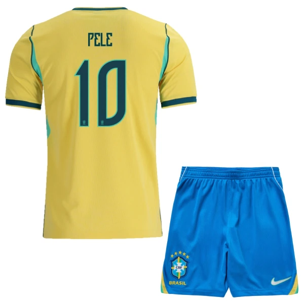 Levné Dětský Fotbalový Dres Brazílie Pele 10 Domácí Mistrovství Světa 2026 Levné Dětský Fotbalový Dres Brazílie Pele 10 Domácí Mistrovství Světa 2026