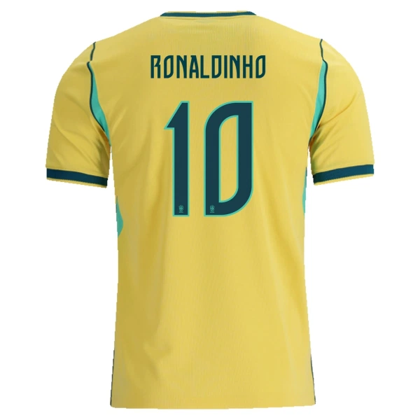 Levné Dětský Fotbalový Dres Brazílie Ronaldinho 10 Domácí Mistrovství Světa 2026