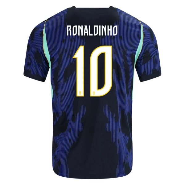 Levné Dětský Fotbalový Dres Brazílie Ronaldinho 10 Venkovní Mistrovství Světa 2026