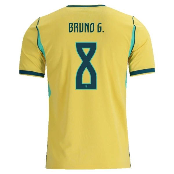 Levné Mužský Fotbalový Dres Brazílie Bruno Guimaraes 8 Domácí Mistrovství Světa 2026