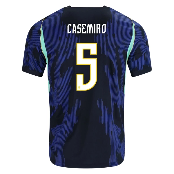 Levné Mužský Fotbalový Dres Brazílie Casemiro 5 Venkovní Mistrovství Světa 2026 Levné Mužský Fotbalový Dres Brazílie Casemiro 5 Venkovní Mistrovství Světa 2026