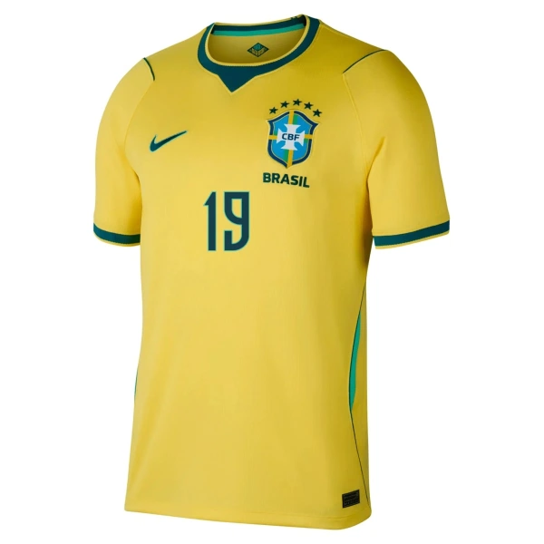 Levné Mužský Fotbalový Dres Brazílie Endrick 19 Domácí Mistrovství Světa 2026