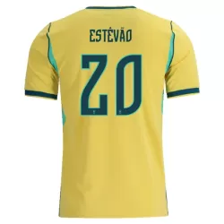 Levné Mužský Fotbalový Dres Brazílie Estevao 20 Domácí Mistrovství Světa 2026