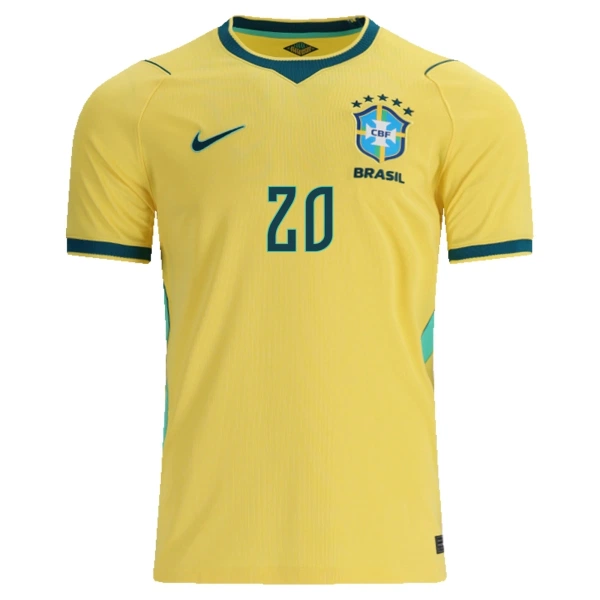 Levné Mužský Fotbalový Dres Brazílie Estevao 20 Domácí Mistrovství Světa 2026