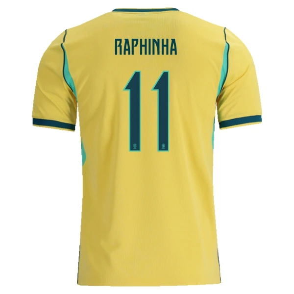 Levné Mužský Fotbalový Dres Brazílie Raphinha 11 Domácí Mistrovství Světa 2026 Levné Mužský Fotbalový Dres Brazílie Raphinha 11 Domácí Mistrovství Světa 2026