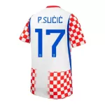 Levné Mužský Fotbalový Dres Chorvatsko P. Sucic 17 Domácí Mistrovství Světa 2026
