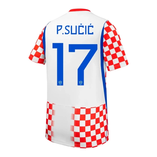 Levné Mužský Fotbalový Dres Chorvatsko P. Sucic 17 Domácí Mistrovství Světa 2026