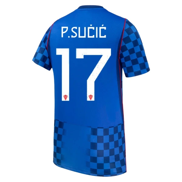 Levné Mužský Fotbalový Dres Chorvatsko P. Sucic 17 Venkovní Mistrovství Světa 2026 Levné Mužský Fotbalový Dres Chorvatsko P. Sucic 17 Venkovní Mistrovství Světa 2026
