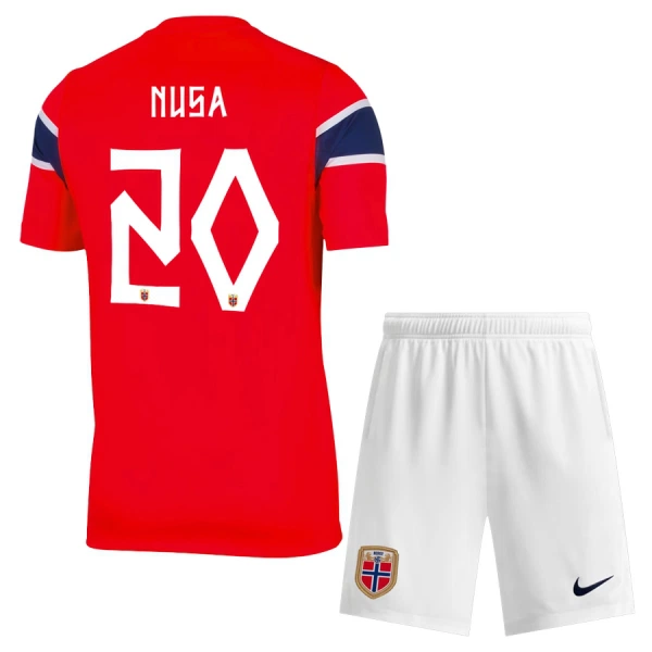 Levné Dětský Fotbalový Dres Norsko Nusa 20 Domácí Mistrovství Světa 2026 Levné Dětský Fotbalový Dres Norsko Nusa 20 Domácí Mistrovství Světa 2026