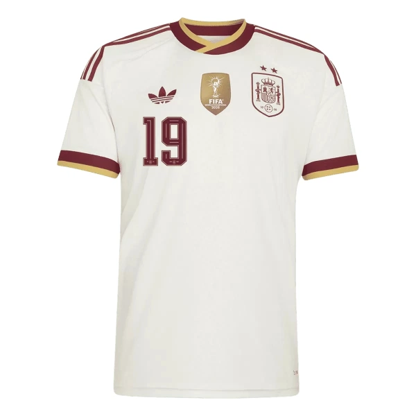 Levné Dětský Fotbalový Dres Španělsko 2 Stars Lamine Yamal 19 Venkovní Mistrovství Světa 2026