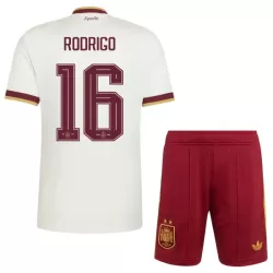 Levné Dětský Fotbalový Dres Španělsko 2 Stars Rodrigo 16 Venkovní Mistrovství Světa 2026 Levné Dětský Fotbalový Dres Španělsko 2 Stars Rodrigo 16 Venkovní Mistrovství Světa 2026