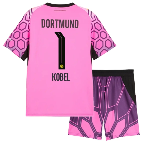 Levné Dětský Fotbalový Dres Borussia Dortmund Kobel 1 Venkovní Brankářské 2026-27 Růžová Levné Dětský Fotbalový Dres Borussia Dortmund Kobel 1 Venkovní Brankářské 2026-27 Růžová