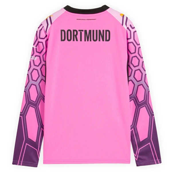 Levné Dětský Fotbalový Dres Borussia Dortmund Venkovní Brankářské 2026-27 Růžová Dlouhý Rukáv