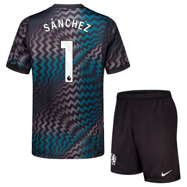 Levné Dětský Fotbalový Dres Chelsea Sanchez 1 Brankářské Domácí 2026-27 Levné Dětský Fotbalový Dres Chelsea Sanchez 1 Brankářské Domácí 2026-27