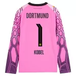 Levné Mužský Fotbalový Dres Borussia Dortmund Kobel 1 Venkovní Brankářské 2026-27 Růžová Dlouhý Rukáv
