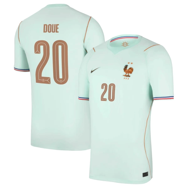 Levné Mužský Fotbalový Dres Francie Desire Doue 20 Venkovní Mistrovství Světa 2026 Levné Mužský Fotbalový Dres Francie Desire Doue 20 Venkovní Mistrovství Světa 2026
