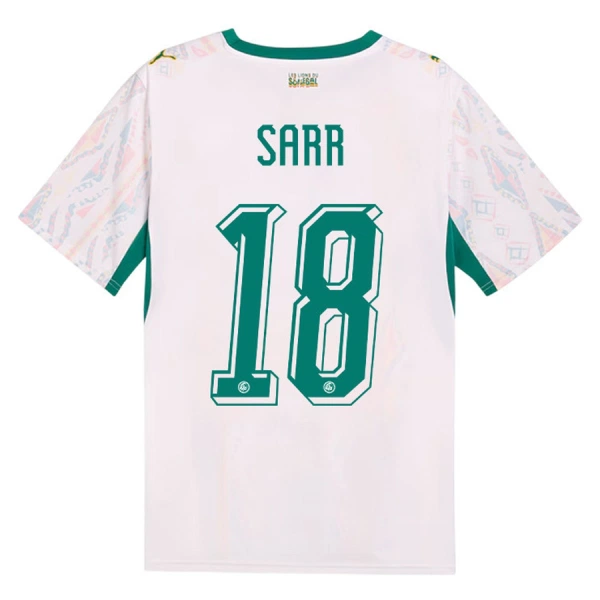 Levné Mužský Fotbalový Dres Senegal Sarr 18 Domácí Mistrovství Světa 2026 Levné Mužský Fotbalový Dres Senegal Sarr 18 Domácí Mistrovství Světa 2026