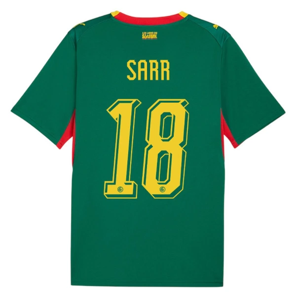 Levné Mužský Fotbalový Dres Senegal Sarr 18 Venkovní Mistrovství Světa 2026 Levné Mužský Fotbalový Dres Senegal Sarr 18 Venkovní Mistrovství Světa 2026