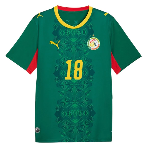Levné Mužský Fotbalový Dres Senegal Sarr 18 Venkovní Mistrovství Světa 2026