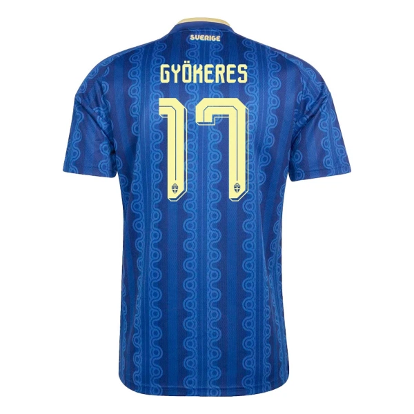 Levné Mužský Fotbalový Dres Švédsko Gyokeres 17 Venkovní Mistrovství Světa 2026 Levné Mužský Fotbalový Dres Švédsko Gyokeres 17 Venkovní Mistrovství Světa 2026