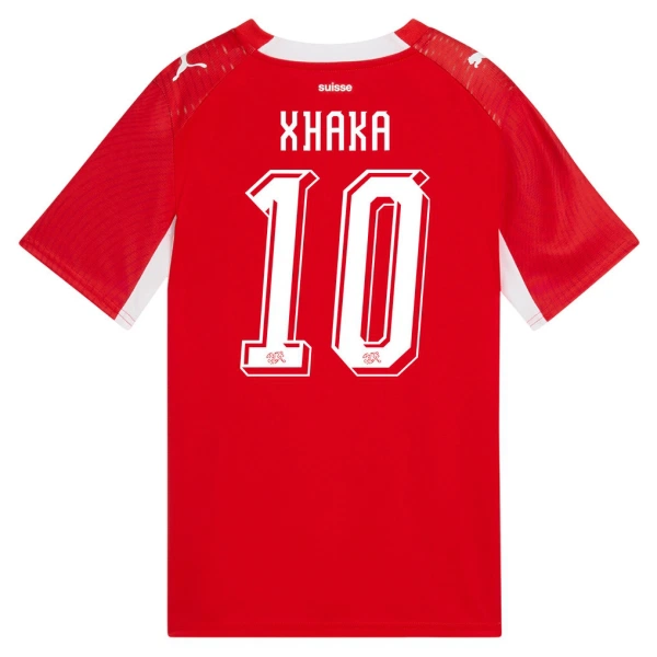Levné Mužský Fotbalový Dres Švýcarsko Granit Xhaka 10 Domácí Mistrovství Světa 2026 Levné Mužský Fotbalový Dres Švýcarsko Granit Xhaka 10 Domácí Mistrovství Světa 2026