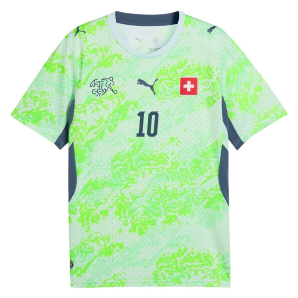 Levné Mužský Fotbalový Dres Švýcarsko Granit Xhaka 10 Venkovní Mistrovství Světa 2026