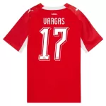 Levné Mužský Fotbalový Dres Švýcarsko Vargas 17 Domácí Mistrovství Světa 2026