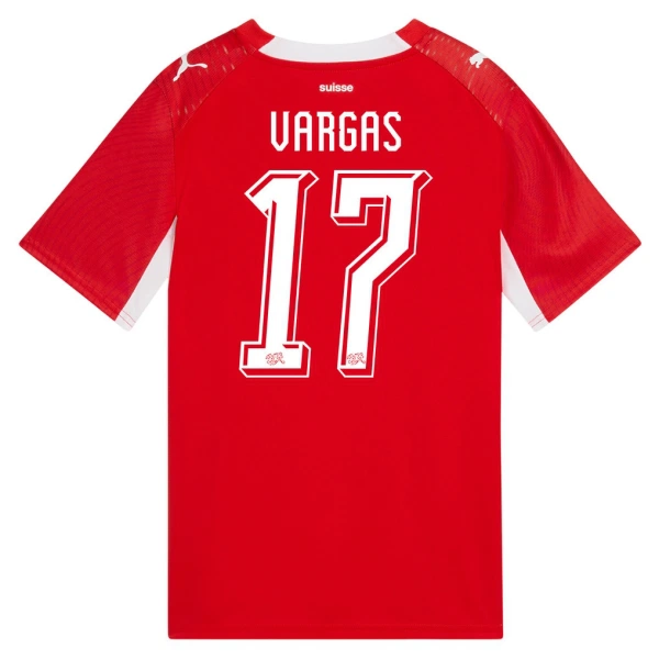 Levné Mužský Fotbalový Dres Švýcarsko Vargas 17 Domácí Mistrovství Světa 2026 Levné Mužský Fotbalový Dres Švýcarsko Vargas 17 Domácí Mistrovství Světa 2026