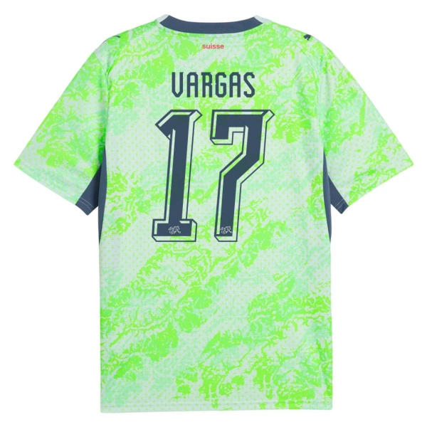 Levné Mužský Fotbalový Dres Švýcarsko Vargas 17 Venkovní Mistrovství Světa 2026 Levné Mužský Fotbalový Dres Švýcarsko Vargas 17 Venkovní Mistrovství Světa 2026