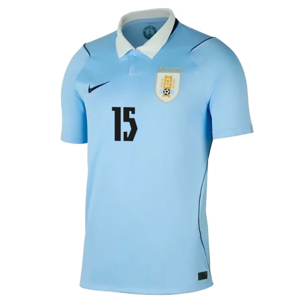 Levné Mužský Fotbalový Dres Uruguay Federico Valverde 15 Domácí Mistrovství Světa 2026