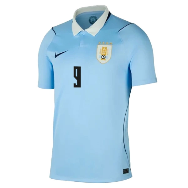 Levné Mužský Fotbalový Dres Uruguay Luis Suarez 9 Domácí Mistrovství Světa 2026