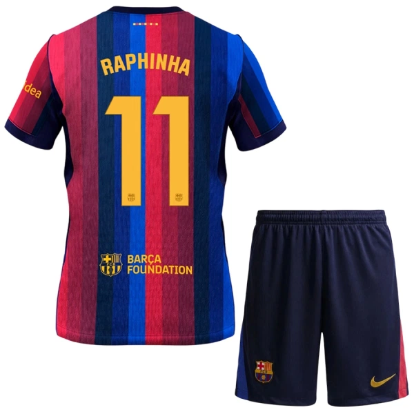 Levné Dětský Fotbalový Dres FC Barcelona Raphinha 11 Domácí 2026-27 Levné Dětský Fotbalový Dres FC Barcelona Raphinha 11 Domácí 2026-27