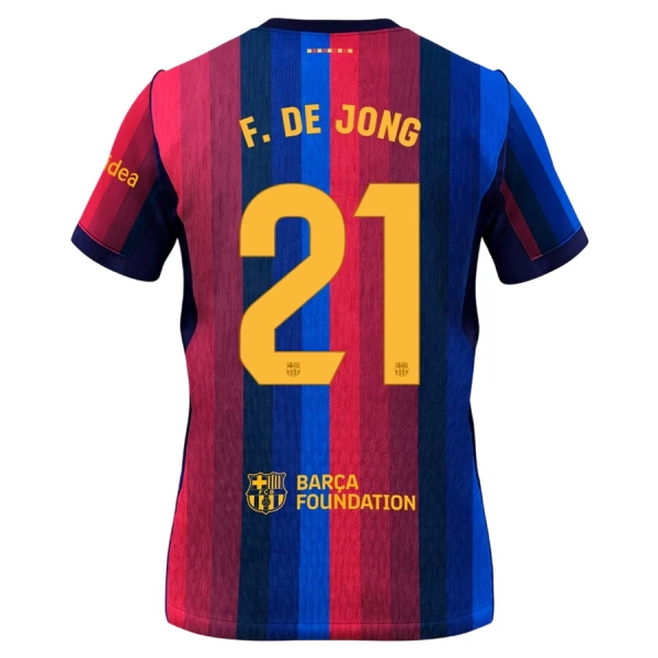 Levné Mužský Fotbalový Dres FC Barcelona Frenkie de Jong 21 Domácí 2026-27 Levné Mužský Fotbalový Dres FC Barcelona Frenkie de Jong 21 Domácí 2026-27