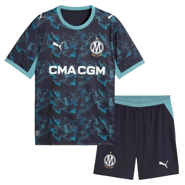 Levné Dětský Fotbalový Dres Olympique de Marseille Aubameyang 17 Venkovní 2026-27